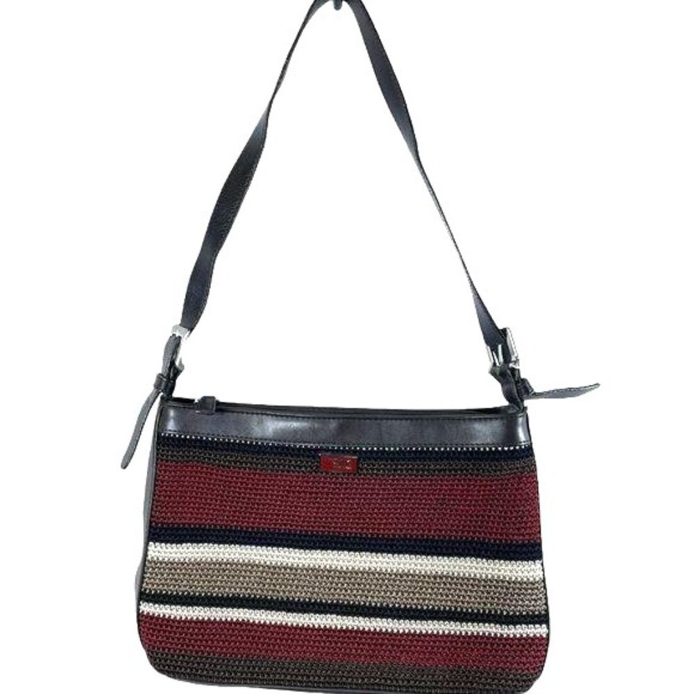 The Sak Elliott Lucca Woven Knit Hobo Shoulder Bag Multicolor